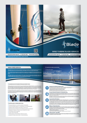 Wind Turbine Blade Repair Brochure | Flyer Design by alex989