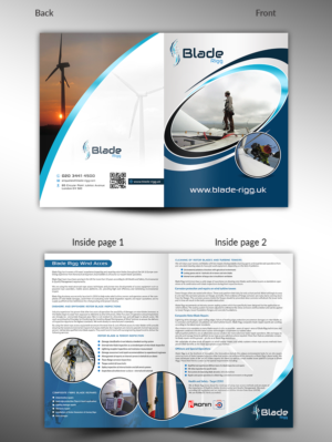 Wind Turbine Blade Repair Brochure | Flyer Design by innovative earth