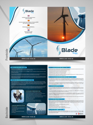 Wind Turbine Blade Repair Brochure | Flyer Design by SAI DESIGNS