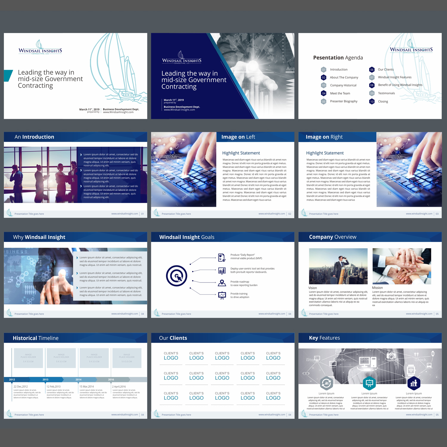 PowerPoint Design by kepitink for Windsail Insights, LLC | Design #21197043