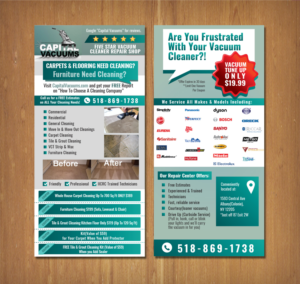 Products & Services Postcard For our Vacuum Repair Store & Carpet Cleaning Company | Flyer Design by MNM