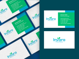 Invara Pharmacy - Health Care Industry | Business Card Design by happybrain design