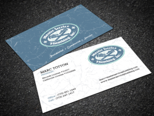 Family owned plumbing contractor needs eye catching business card design | Business Card Design by Sandaruwan