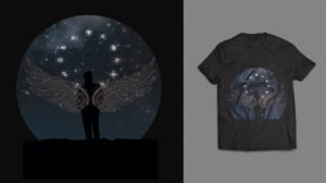 T-shirt Design by Armin 4 for Wings In Space | Design #21322078