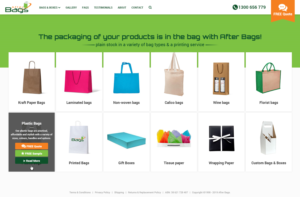 Website design for National Bag printing specialist | Web Design by MIND