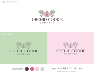 Orchid Cookie Company | Logo Design by Birdcage