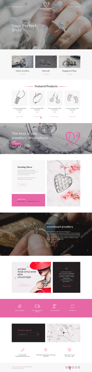 Sweetheart Jewellery Limited  - designer pearl and silver jewellery | Web Design by Ved Web Services