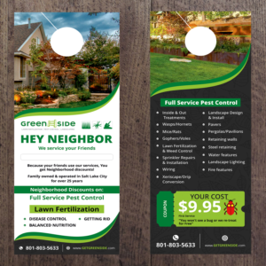 Neighbor of existing customer door hanger | Flyer Design by ecorokerz