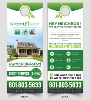 Neighbor of existing customer door hanger | Flyer Design by SAI DESIGNS