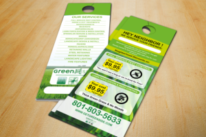 Neighbor of existing customer door hanger | Flyer Design by JanuXart