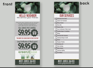 Neighbor of existing customer door hanger | Flyer Design by Val brito