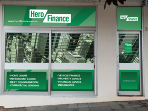 Design a shop front for a mortgage broker | Graphic Design by senja