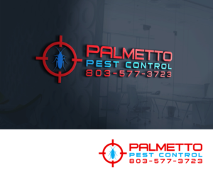 Palmetto Pest Control 803-577-3723 | Logo Design by H-H Arts