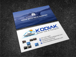 Kodiak Water Taxi and Transport | Business Card Design by Atvento Graphics