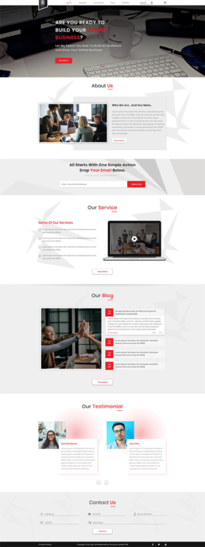 New Web Design Project (Blog, Video Blog and Education) | Web-Design von ArtBeat Technology