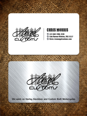 Business Card Design by Sandaruwan for IRON ANGEL CUSTOMS INC | Design #21308820