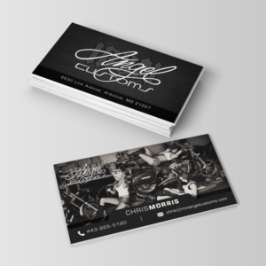 Business Card Design by Ana White for IRON ANGEL CUSTOMS INC | Design #21373611