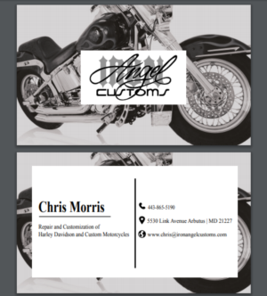 Motorcycle Shop Business Card | Business Card Design by Elizaveta M