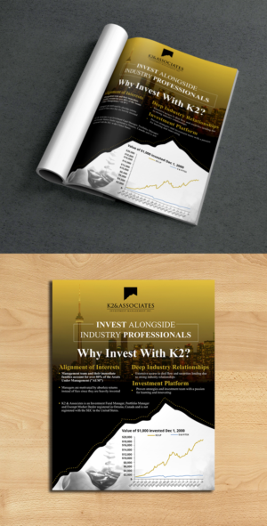 One page ad in magazine for financial services | Advertisement Design by ecorokerz