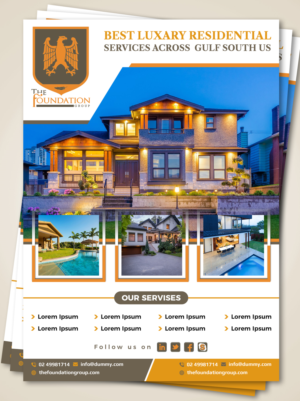 Luxury Residential Real Estate Flyer | Flyer Design by TSU Creations