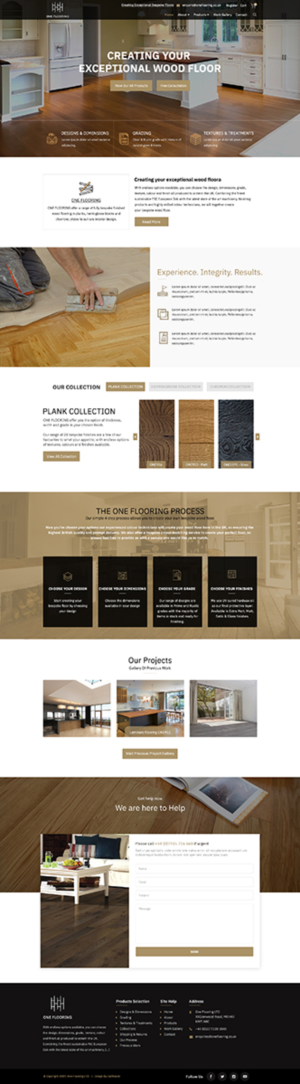 Wooden Floor Website | Web-Design von Da Miracle