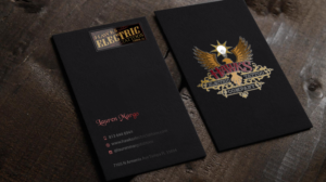 Business Card Design by Riz' for Hawks Electric Tattoos | Design #21345753