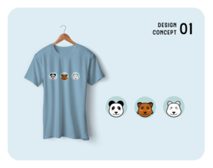 Bear Heads illustration to be printed on tshirts and sold | Illustration-Design von Ankit Bhattarai