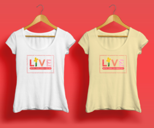 Ladies Conference LIVE feminine pretty t shirt design logo | T-shirt Design by Luniere Designs