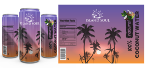 Can Design for Coconut Water Brand | Graphic Design by Market bees