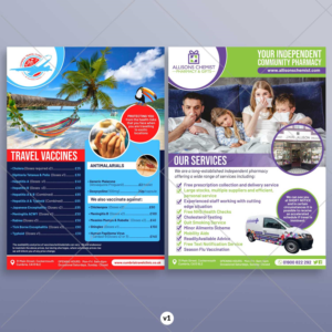 Pharmacy and Travel Clinic Leaflet | Flyer-Design von DA.