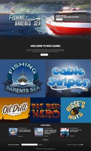 Game company needs a new web design | Web Design by Manke Creative