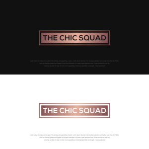 THE CHIC SQUAD | Logo Design by sushsharma99