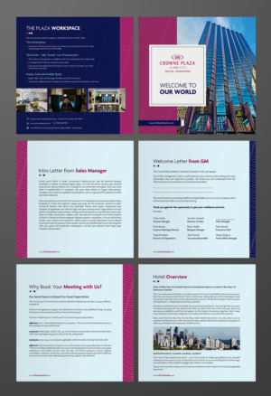 Ten page .pdf brochure to have people book a meeting or event | Brochure Design by ecorokerz