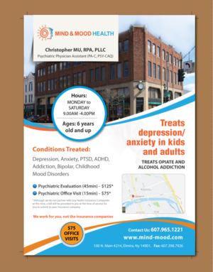 Mind and Mood Health Flyer (new business startup) | Flyer-Design von meet007