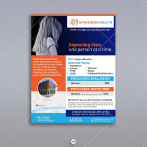 Mind and Mood Health Flyer (new business startup) | Flyer Design by DA.