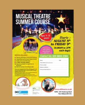 Children musical theatre summer course 'Matilda' | Flyer Design by meet007