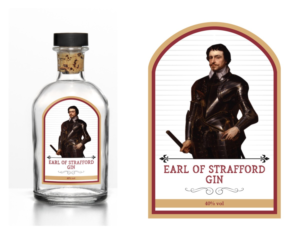 The Earl of Strafford , Sir Thomas Wentworth Gin | Etikett-Design von ammar_ed