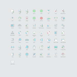 Windows Desktop Application Custom Icon Set for Residential Construction Industry | Graphic Design by Rendra Creative Art