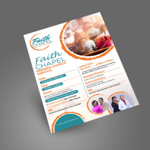 FAITH CHAPEL- Premier Church Service. | Flyer-Design von aspiremedia