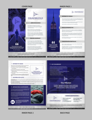 Introducing A New Investment Management Boutique to Institutions, Professionals | Brochure Design by SAI DESIGNS