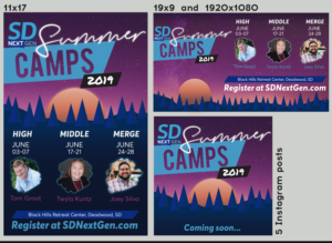 Event Poster Design for Camp for Teenagers | Graphic Design by Val brito