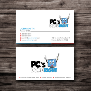 Computer repair shop  | Business Card Design by Bold Pixels