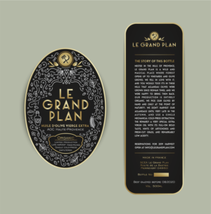 Premium Olive Oil Bottle Label  | Grafik-Design von Alpha_Creative