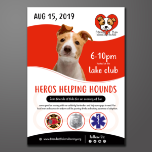 Friends of FIDO Fundraiser Flyer for shelter dogs | Flyer Design by ecorokerz