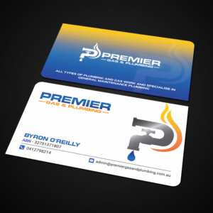 Premier Gas and Plumbing Business Card Design | Business Card Design by Sandaruwan