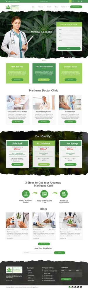 Medical Cannabis Network Website  | Web Design by bdesigner9