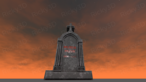 Murda musik. Spooky graveyard rap album cover | 3D Design by Rickyy