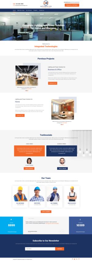 Web Design by Chikki for DS INTEGRATED TECHNOLOGIES  | Design #21555143