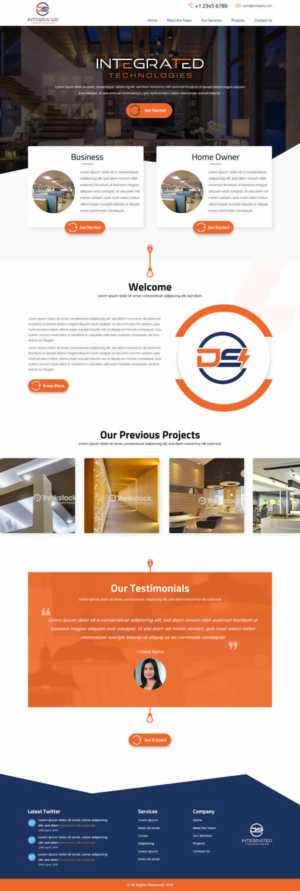 Web Design by SONA for DS INTEGRATED TECHNOLOGIES  | Design #21564177