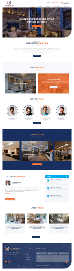 Web Design by Ved Web Services for DS INTEGRATED TECHNOLOGIES  | Design #21562031